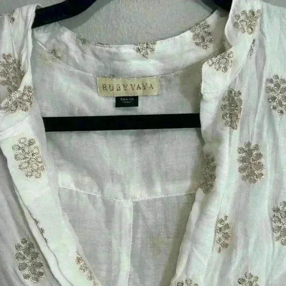 Ruby Yaya high low gold embellished top XS - Picture 3 of 9